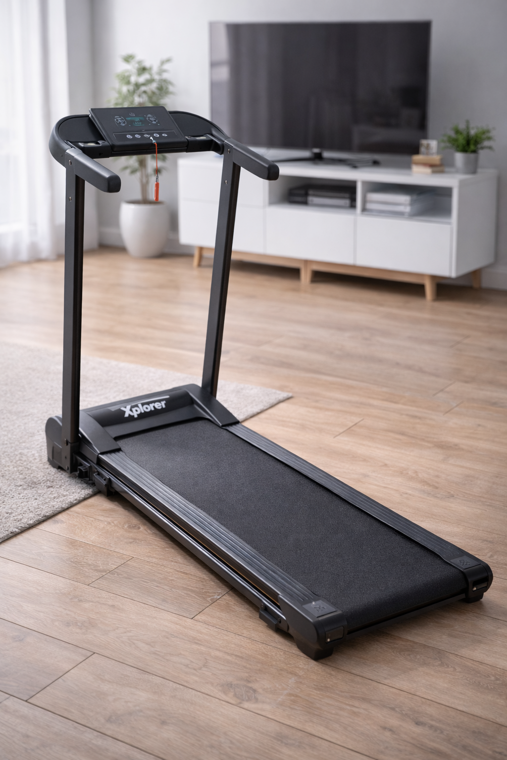 Xplorer Sklopiva traka za trčanje Athletic Fitfold, 98.5x35cm, 100kg, Crna