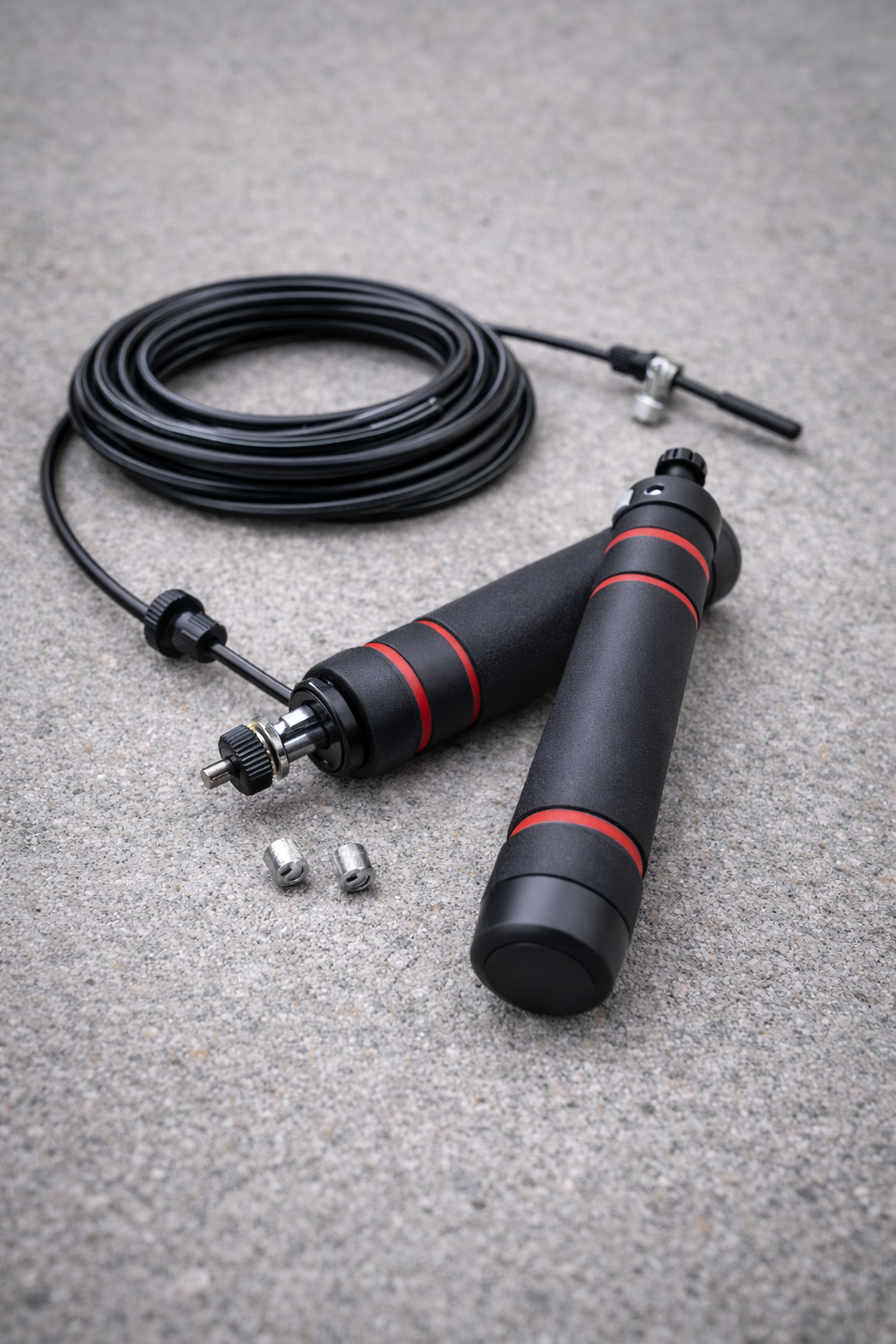 Podesiva vijača za preskakanje, Mekane drške, Crno-plava